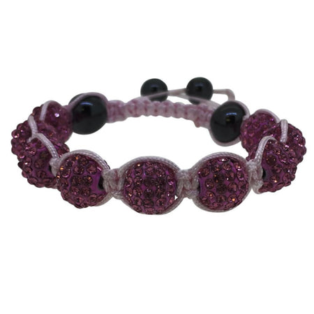 CZ 12 Row Purple Stones Bling Bling Bracelet