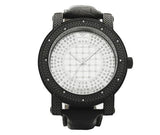 Black Super Techno Watch 10ct Real Diamonds