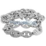 Bling Bling Chain Rhodium Fat Marine Link 15mm Wide
