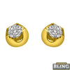.24cttw Solitaire Illusion 14K Yellow Gold Earrings