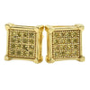 Box CZ Hip Hop Lemonade Iced Out Earrings