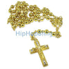 Gold Hip Hop Rosary necklace