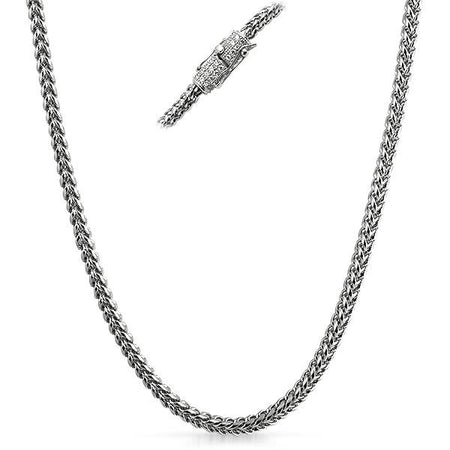 8MM CZ Stainless Steel Bling Bling 1 Row Tennis Chain