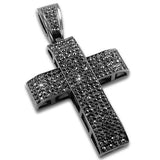 Thick Cross Hematite Pendant