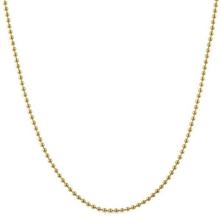 Figaro IP Gold Stainless Steel Chain Necklace  4MM