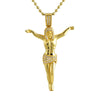 .45cttw Diamond Jesus Crucifix Pendant Gold .925 Silver