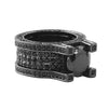 Baller Solitaire Eternity Black Bling Bling Ring