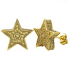 3D Star Jumbo Lemonade CZ Bling Bling Earrings