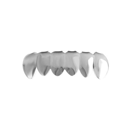 #1 Style Bottom Grille Teeth Silver Tone Grillz