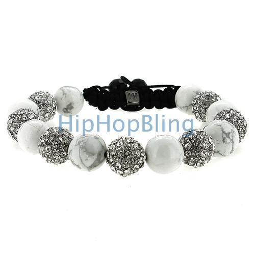 Marble Bling Bling Disco Ball Bracelet