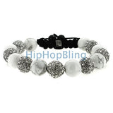 Marble Bling Bling Disco Ball Bracelet