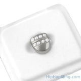 2 Row Ice Single Tooth Cap Grillz