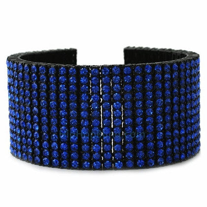 Hip Hop Bracelet Alternating Black Bling Disco Ball