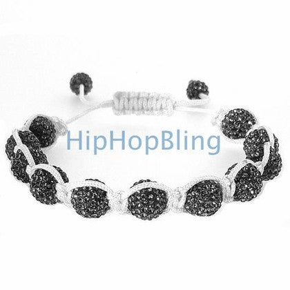 4 Row Rhodium Bling Bling Cluster Bracelet