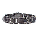 Black Blocky CZ Micro Pave Bling Bling Bracelet