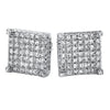 Custom Micro Pave Earrings CZ Cubes