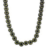 CZ Cluster Bling Bling Chain Black and Yellow