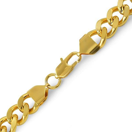 Cuban IP Gold Stainless Steel Bracelet 6MM