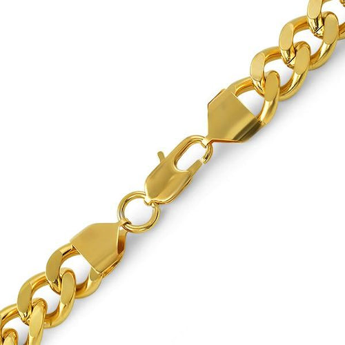 Cuban IP Gold Stainless Steel Bracelet 12MM