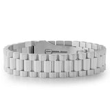 Stainless Steel Presidential Bracelet with Watch Buckle