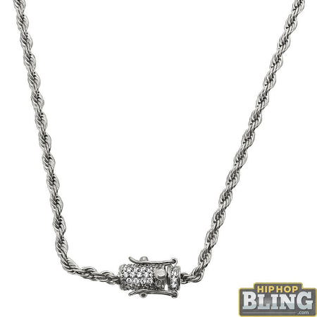 15MM Gold Steel CZ Bling Bling Tennis Chain