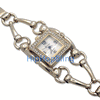 Bar Swivel Link Gold Rhinestone Ladies Watch