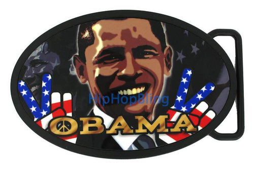 Barack Obama President for Peace Belt Buckle