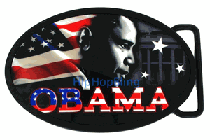 Barack Obama Whitehouse Speech Belt Buckle