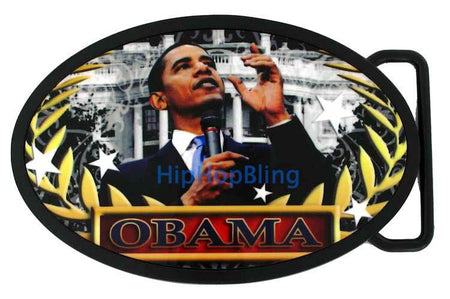 Barack Obama President for Peace Belt Buckle