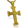 Lemonade Micro Pave Cross Hip Hop Pendant