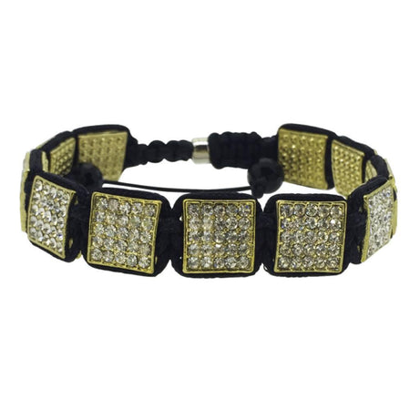 Gold Buddha Black Leather Bold Fashion Bracelet