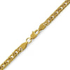 Double Cuban IP Gold Stainless Steel Chain Bracelet 6MM