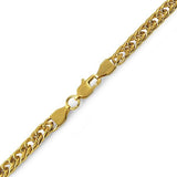 Double Cuban IP Gold Stainless Steel Chain Bracelet 6MM