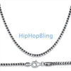 Franco .925 Sterling Silver Rhodium Chain 4.5mm 36 Inches