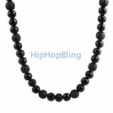 Black 15 Bling Disco Ball Bling Bling Necklace