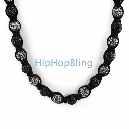 3D Black on Black Bling Bling Chain