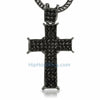 Black Prong Bling Bling Cross & Chain Small