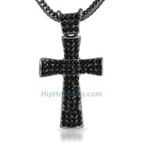 Black Tie Bling Cross & Chain Small