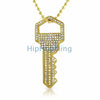 Bling Bling House Key Rhodium Pendant #2