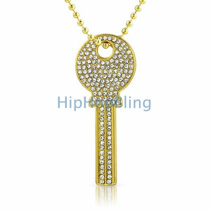 Bling Bling House Key Rhodium Gold #3