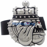 Bulldog Crown Silver Hip Hop Belt Buckle