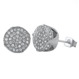 Solitaire Micro Pave CZ Bling Bling Earrings