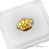 Gold King Crown Cap Tooth Grillz