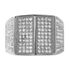 Celeb Rhodium CZ Bling Bling Ring