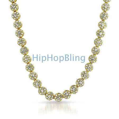 Herringbone 6mm 24 Inch Gold Plated Hip Hop Chain Necklace