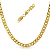 Cuban IP Gold Stainless Steel Chain Necklace 6MM