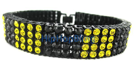 Buddha Black Leather Stainless Steel Bracelet