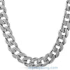 15mm Jumbo Cuban Chain Rhodium