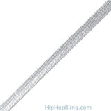 Herringbone 6mm Silver Plated Bracelet