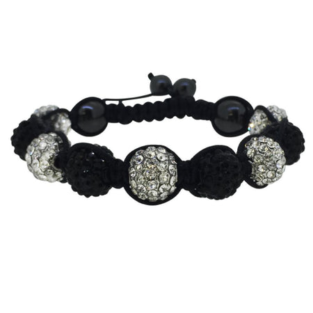 Rare Canary & Black Block 4 Row Hip Hop Bracelet